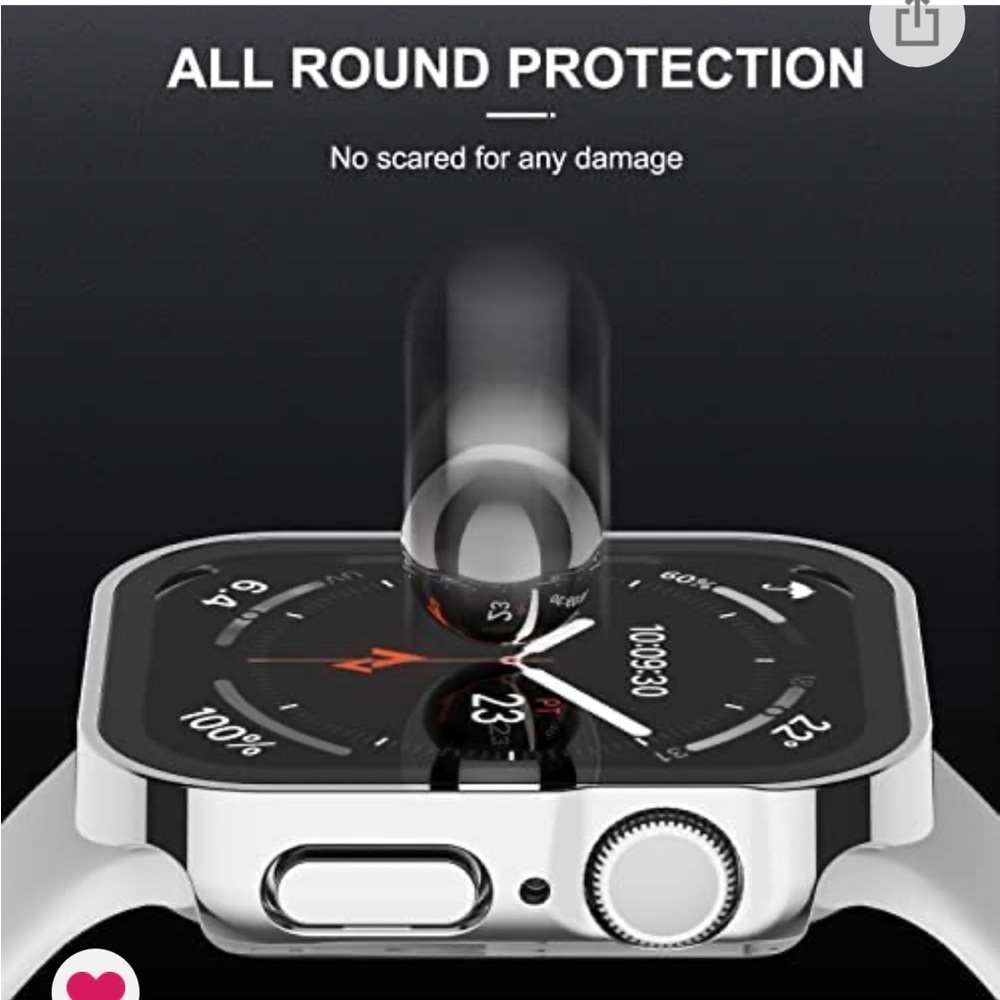 Adepoy 2 Pack Hard Case Compatible with Apple Watch 44mm Series 6 SE Series 5 - Picture 8 of 12